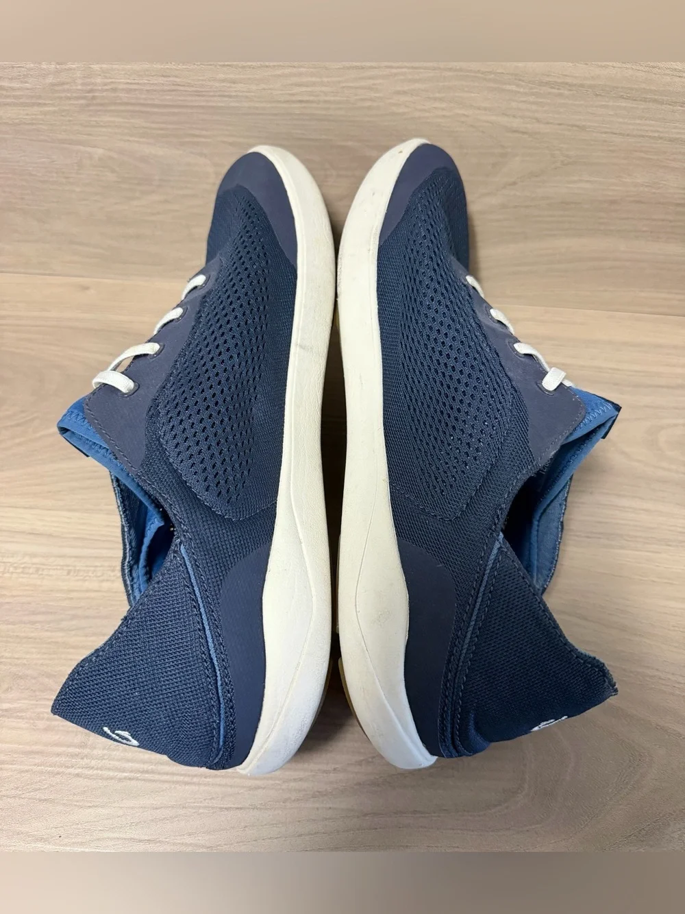 OluKai Moku Pae Slip On Shoes Men's 12 Blue Mesh Boat Comfort Island Breathable